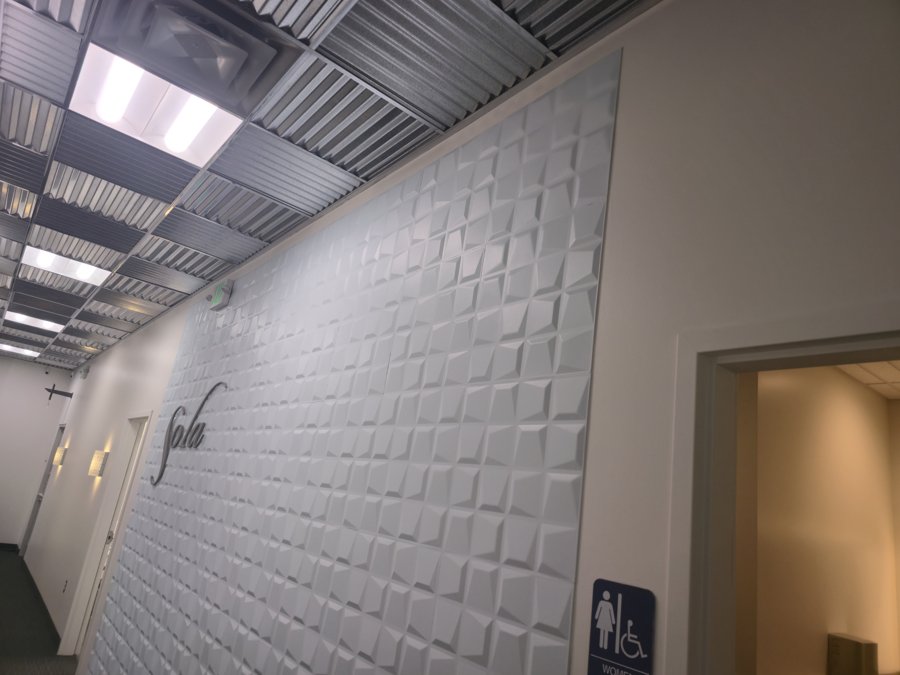 Accent wall commercial painting